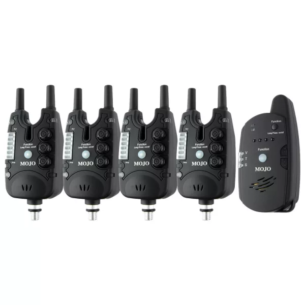 Carp Academy Détecteur de touche électronique Mojo XTI kit 4+1