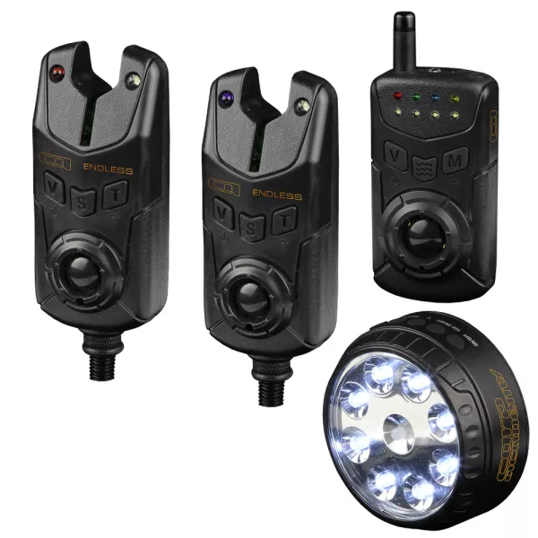 Carp Academy Endless détecteur de touche électronique 2+1 +lampe de tente