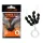 Nevis Butée en caoutchouc pour la pêche au silure XXXL Standard 12x8mm Butée en caoutchouc noire 12pcs