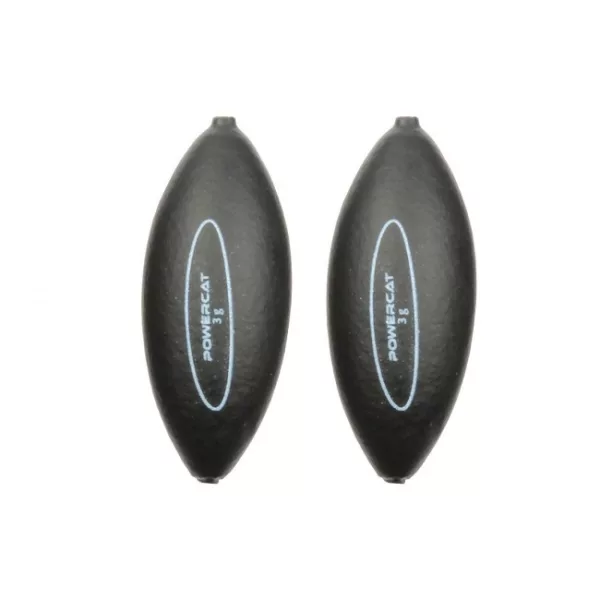 Nevis Powercat Micro U-Float 1,5gr Flotteur pour poissons carnassiers Noir 2pcs