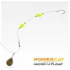 Nevis Powercat Micro U-Float 1,5gr Flotteur pour poissons carnassiers Noir 2pcs