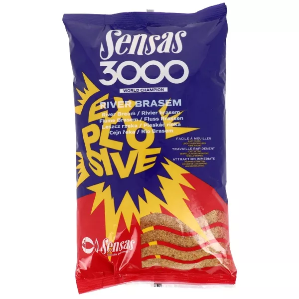 Sensas 3000 Explosive Rivière Brème Amorce 1kg