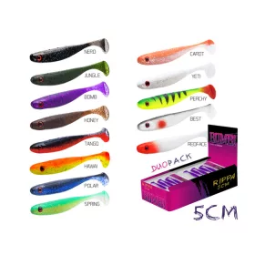 Leurre souple Delphin Rippa Nero 5cm 5pcs