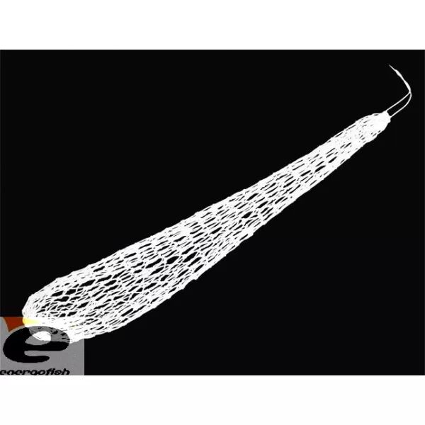 Sac de conservation de poissons noué à la main 120cm. Blanc