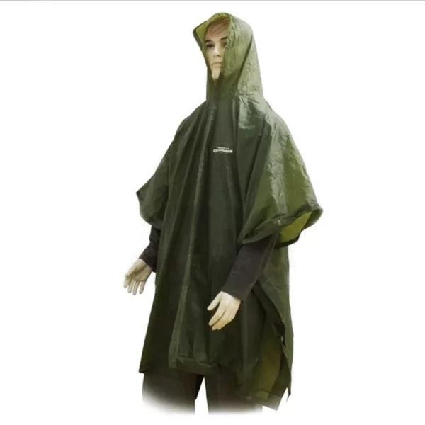 Outdoor Poncho PVC Olive Taille M