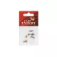 Carp Expert Butée en Caoutchouc avec Émerillon 5pc/paquet