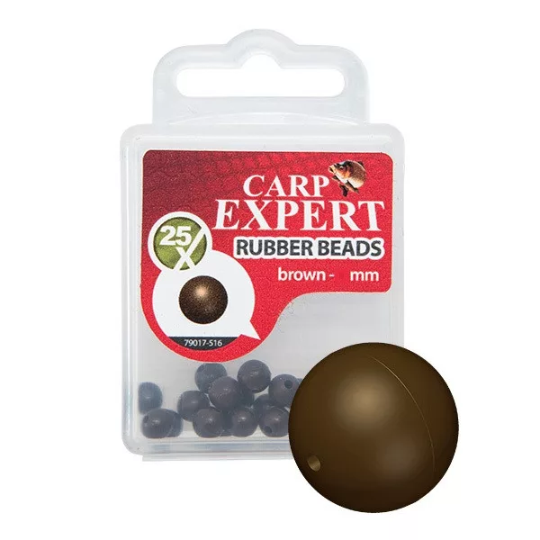 Cxp Perle en caoutchouc 5mm 25pcs/boîte Marron