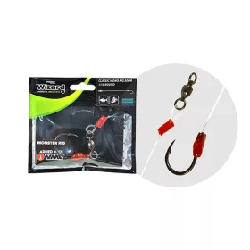   Wizard Monster Classic Mono Rig 9/0 Classic 50cm Bas de ligne pour silure