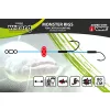 Wizard Monster Surface Livebait Double Mono Rig 9/0+11/0 Round 80cm Bas de ligne monofil double hameçon