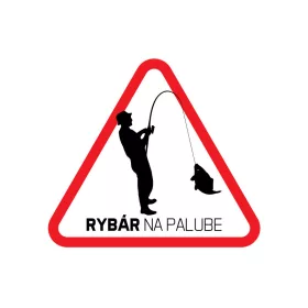 Delphin Autocollant - Rybár na palube