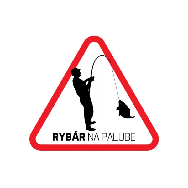 Delphin Autocollant - Rybár na palube