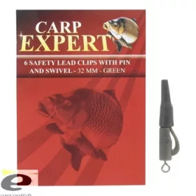 Carp Expert Œillet de plomb de sécurité avec émerillon