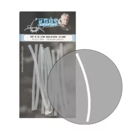   Koós Catfish Tube en Silicone 2,5mm Transparent 10Pcs/Paquet.