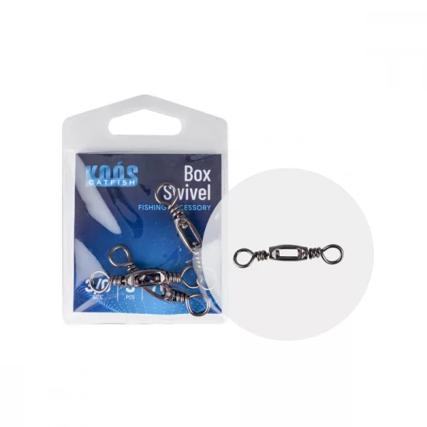 Koós BRASS BOX SWIVEL ÉMERILLON EXTRA SILURE 3/0 3PC/PAQ - Clip d'émerillon