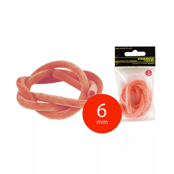 EnergoTeam Élastique de fronde Emballé 6,00x3,00mm 60cm Rouge