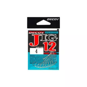   Decoy Jig12 Fine Wire #1 Füles Szakállas Egyágú Jig Horog 9db