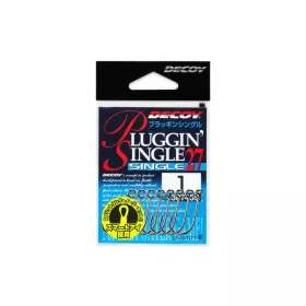   Decoy 27 Pluggin Single #2 Füles Szakállas Egyágú Ragadozóhalas Horog 8db