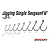 Decoy JS-1 Jigging Single Seargent N #7/0 Füles Szakállas Egyágú Ragadozóhalas Horog 2db