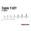 Decoy Y-S21 Standard #4 Füles Szakállas Háromágú Horog 6db