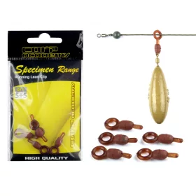Carp Academy Clip de Plomb Coulissant Marron 5 pièces
