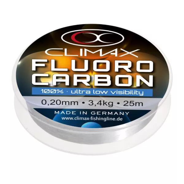 Climax Fluorocarbon 0,25mm 50m Bas de Ligne Fluorocarbone