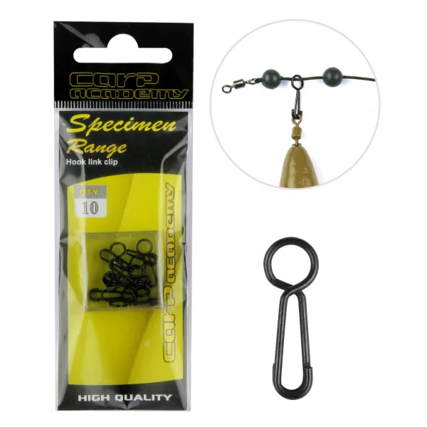 Carp Academy Clip de connexion bas de ligne 10 pièces