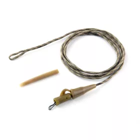   Carp Academy Bas de ligne avec insert en plomb et clip rapide 95cm 35lbs