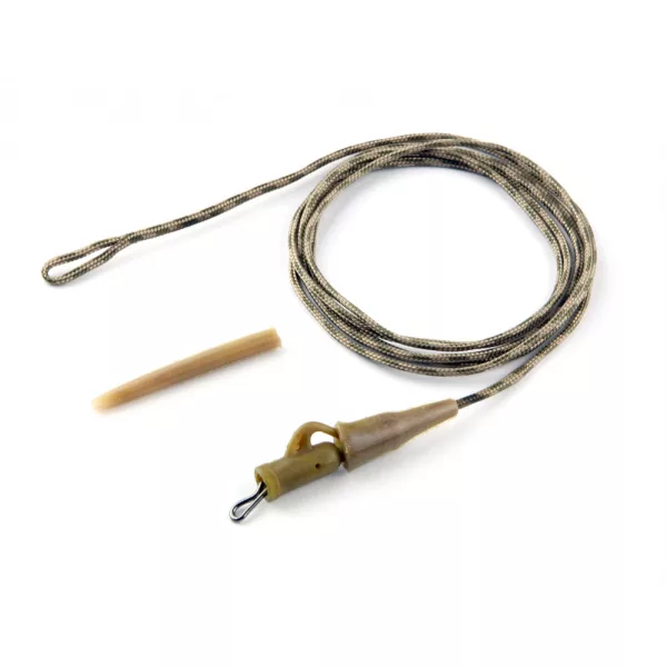 Carp Academy Bas de ligne avec insert en plomb et clip rapide 95cm 35lbs