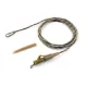 Carp Academy Bas de ligne avec insert en plomb et clip rapide 95cm 35lbs
