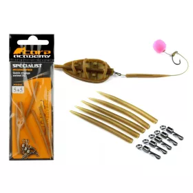   Carp Academy Clip rapide avec tube en silicone XL 5+5 pièces