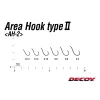 Decoy Area Type II AH-2 Mat Black #10 Barbless Füles Szakáll Nélküli Egyágú Ragadozóhalas Horog 8db