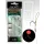 Nevis Bas de ligne tressé Feeder Noir 8 3db/csomag Hameçon pré-monté monofilament avec œillet et ardillon