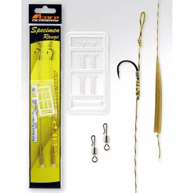   Carp Academy Basic Special Rig Téflon Noir 8 2 pièces/paquet Hameçon pré-monté tressé à œillet et à ardillon
