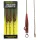 Carp Academy Bas de ligne Leadcore pré-monté avec émerillon à grand œil et clip plomb 3pcs