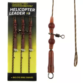   Carp Academy Monture complète sur tresse plombée avec émerillon et agrafe plombée 75cm 35lb 3pc