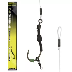   Carp Academy Spinner Rig Fat Crank 4 Hameçon Spinner à œillet et à ardillon pour bouillette