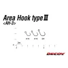 Decoy Area Type III AH-3 Mat Black #10 Barbless Füles Szakáll Nélküli Egyágú Ragadozóhalas Horog 10db