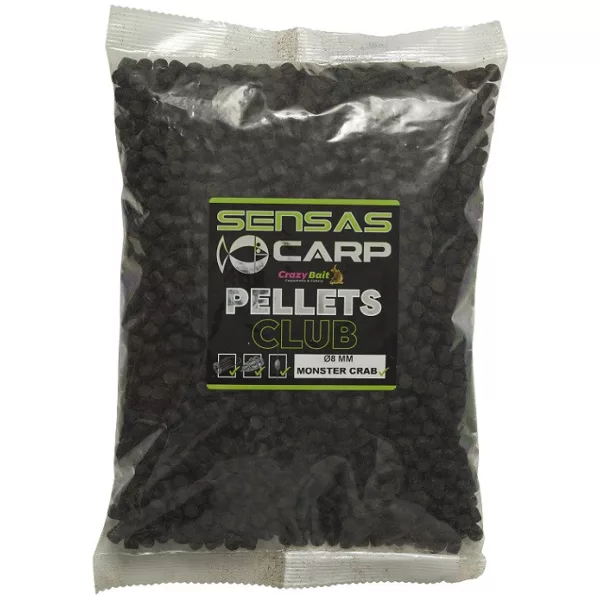 Sensas Pellets Club Crabe Monstre 8mm Granulés d'amorçage 1kg
