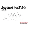 Decoy Area Type IV AH-4 Eric #4 Barbless Füles Szakáll Nélküli Egyágú Ragadozóhalas Horog 12db
