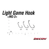 Decoy Light Game MG-3 6 Füles Szakállas Egyágú Ragadozóhalas Horog 12db