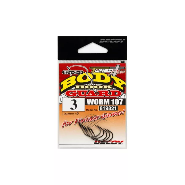 Decoy Worm 107 Body Guard 4 Bokorugró Horog 5db