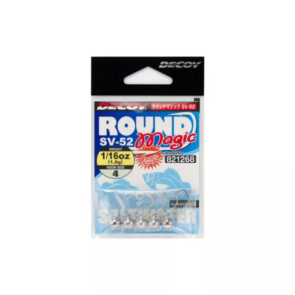 Decoy SV-52 Round Magic #6 1,4gr Jig Fej 5db