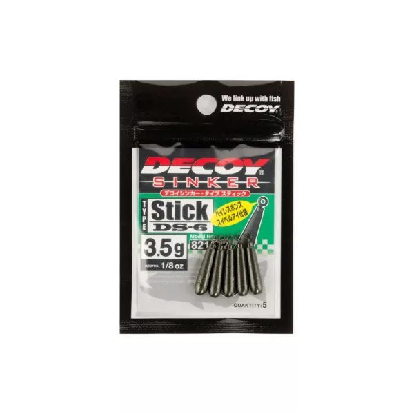 Decoy DS-6 Sinker Type Stick 2,5gr Drop Shot Ólom 5db