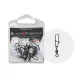 Bf Émerillon Cylindrique avec Agrafe Nice Taille 8, 8 Pcs/Paquet