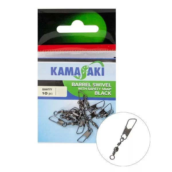 Kamasaki Agrafe Emerillon Sécurité Emballée 16 10Pcs/Pack