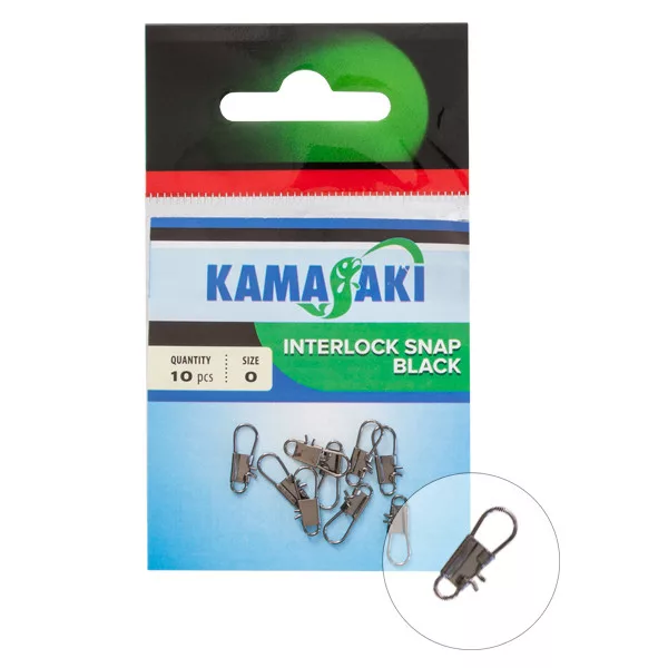 Kamasaki Agrafe Interlock Snap emballée 0 10 pièces/paquet