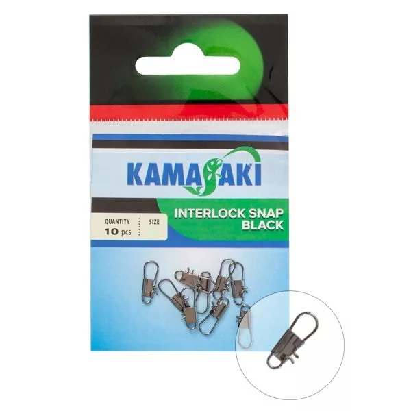 Kamasaki Agrafe Interlock Snap emballée 1 10 pièces/paquet