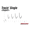 Decoy 31 Tracin Single #4 Füles Szakállas Egyágú Ragadozóhalas Horog 10db