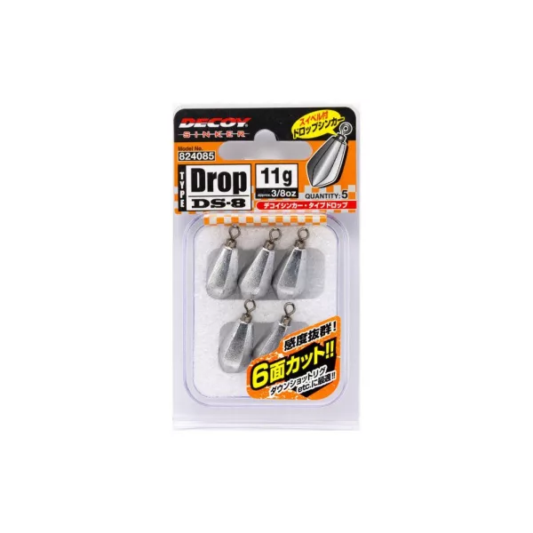 Decoy DS-8 Sinker Type Drop 45gr Drop Shot Ólom 2db