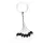 Nevis Butée en caoutchouc noire M 5x2,5mm 8pcs